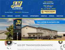 Tablet Screenshot of jmtransmissionservice.com